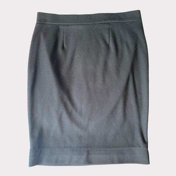 Mossimo Womens Medium Black Pencil Skirt Pull On Polyester Rayon Spandex - Picture 1 of 10